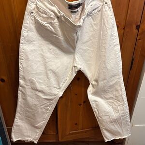 Torrid White Boyfriend Straight Jeans